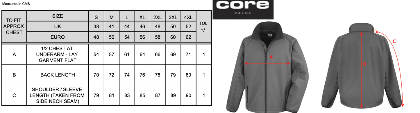 2-Laags Softshell Jas (Heren)