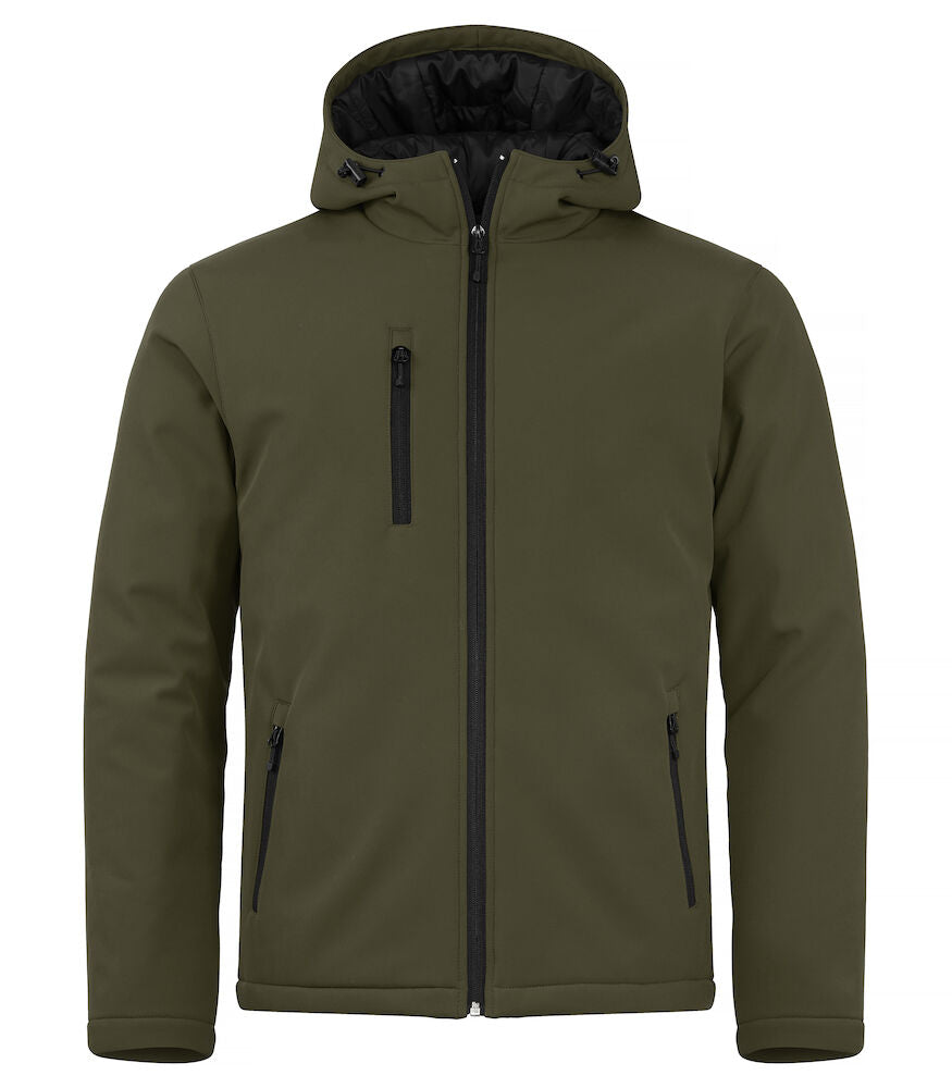 Gewatteerde Softshell Jas - Capuchon (Heren)