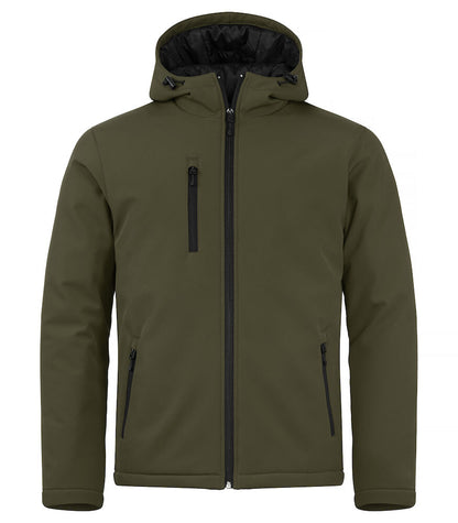 Gewatteerde Softshell Jas - Capuchon (Heren)