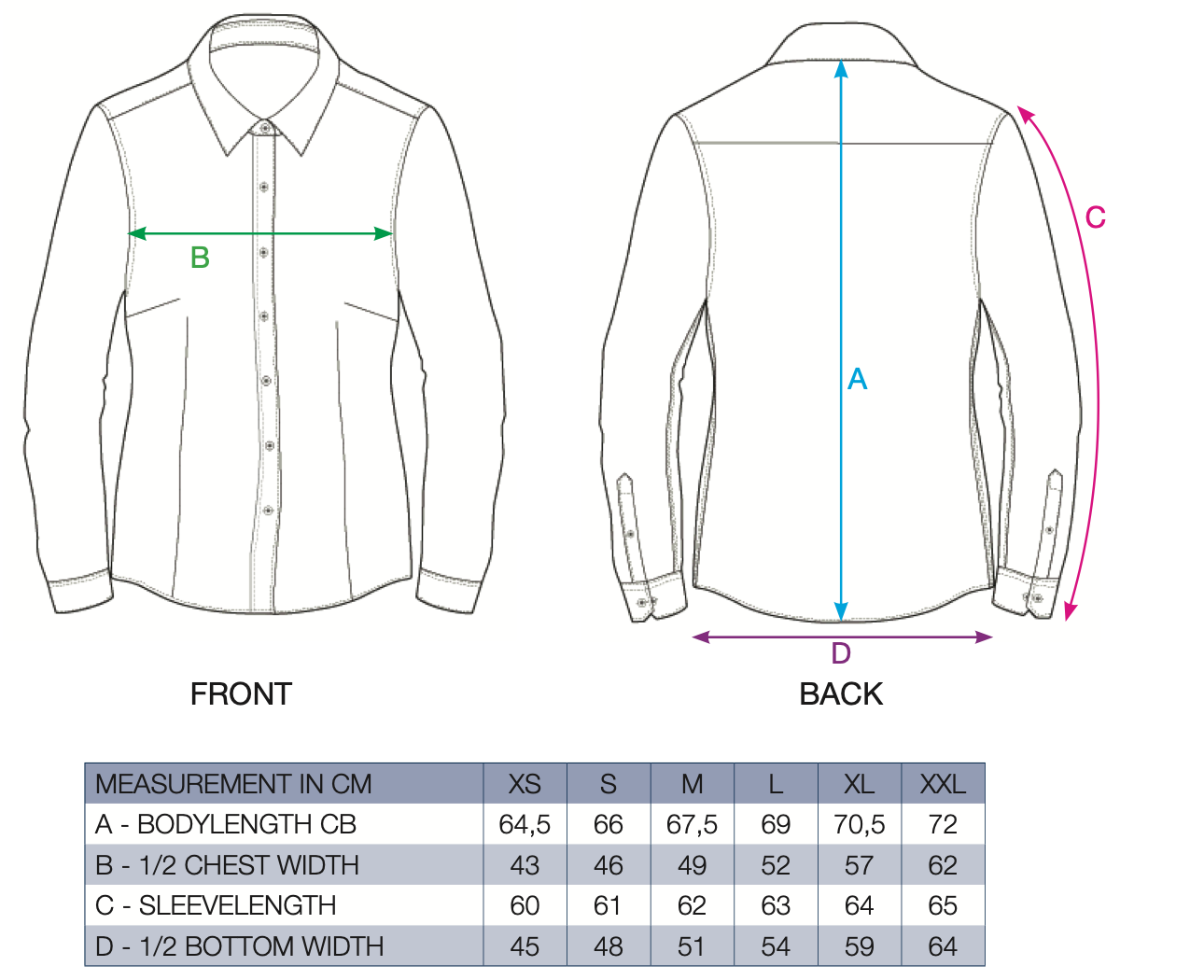 IB Stretch Overhemd L/S (Dames)